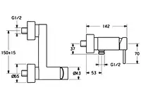 HANSASTELA, Shower faucet, 57670101