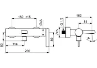 HANSALOFT, Wannenfüll- und Brausebatterie, 57702103