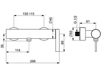 HANSALOFT, Shower faucet, 57710173