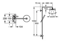 HANSATEMPRA Style, Shower system, 58429103