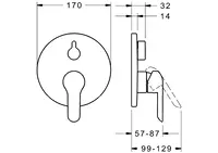 HANSAVANTIS, Cover part for bath and shower faucet, 82609073