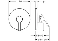 HANSARONDA, Cover part for shower faucet, 83869573