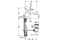 HANSAMURANO, Waschtischbatterie, 5609210178