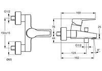 HANSATWEN, Bath and shower faucet, 402421830061