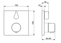 HANSALIVING, Cover part for bath and shower faucet, 8114956233