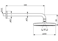 HANSABASICJET, Overhead shower, d 200 mm, 4436010033