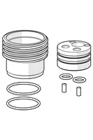 Rallonge pour mitigeur encastrés, 20 mm