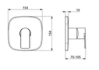 HANSASTELA, Cover part for shower faucet, 87859173