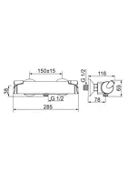 HANSAFIT, Miscelatore doccia, 65140101