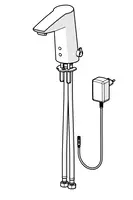 HANSAELECTRA, Wastafelkraan, 9/12 V, Bluetooth, 64912019