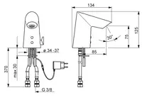 HANSAFIT, Miscelatore lavabo, 230/12 V, 65412000