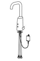 HANSAELECTRA, Waschtischbatterie, 6 V, Bluetooth, 64442229