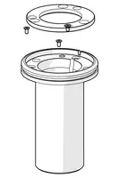 Passing-through bushing