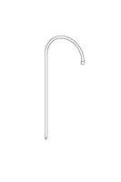 Shower rail, d 18 mm