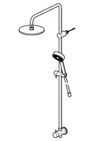 HANSAVIVA, Overhead shower set, 44190200