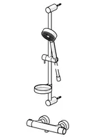 HANSAPRISMA, Shower faucet with shower set, 48080121
