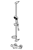 HANSAPRISMA, Bath and shower faucet with shower set, 48102131