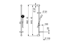 HANSAVIVA, Shower set, 44150130