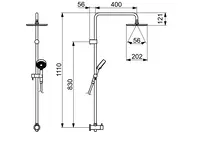 HANSAVIVA, Overhead shower set, 44190200