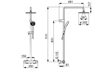 HANSAPRISMA, Rain shower faucet, 58099103