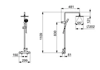 HANSAUNITA, Rain shower faucet, 58149103