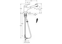 HANSAMIX, Kitchen faucet, low pressure, 01361183