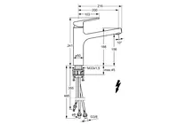 HANSARONDA, Kitchen faucet, low pressure, 03121173