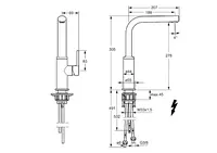 HANSARONDA, Kitchen faucet, low pressure, 55251103