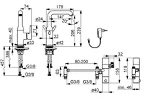 HANSAVANTIS Style, Washbasin faucet, 230/9 V, Bluetooth, 54652209