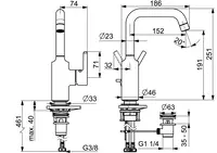 HANSAVANTIS, Washbasin faucet, 52542267