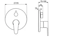 HANSAVANTIS, Cover part for bath and shower faucet, 82603063