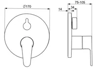 HANSAVANTIS, Cover part for bath and shower faucet, 82609063