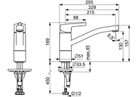 HANSAPALENO, Kitchen faucet, 565322030037