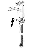 HANSAPALENO, Kitchen faucet, low pressure, 56481103