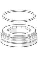 HANSA, Fitting ring for aerator, M24x1, SW17,  (2019-), 59914744