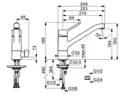 HANSAPRIMO, Robinetterie évier plus valve lave-vaisselle, 49502203