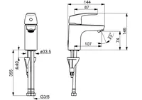 HANSAPINTO, Waschtischbatterie, 450622830004