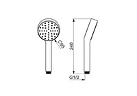 HANSAMEDIJET, Hand shower, d 95 mm, 04160180