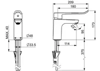 HANSACLINICA, Waschtischbatterie, 45022185