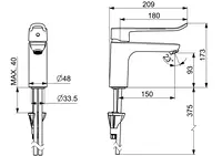 HANSACLINICA, Washbasin faucet, 45232185