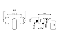 HANSABASIC, Shower faucet, 55450103