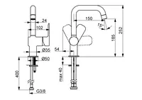 HANSABASIC, Washbasin faucet, 55542203