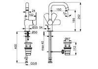 HANSABASIC, Waschtischbatterie, 55552203