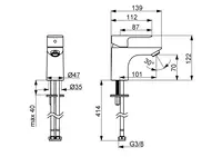 HANSABASIC, Waschtischbatterie, 55422203