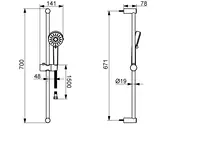 HANSABASIC, Shower set, 55780133