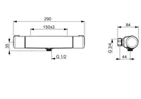 HANSAMICRA, Shower faucet, 58150071