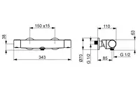 HANSAOPTIMA, Shower faucet, 65140201