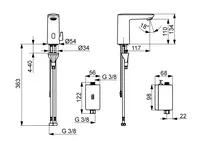 HANSAELECTRA, Umyvadlová baterie, Bluetooth, 92302239