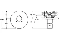 HANSALIVING, Aufputzset Unterputz-Armatur, 06659105