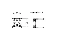 HANSABLUEBOX, Adapter, H/C reversed, 59914184